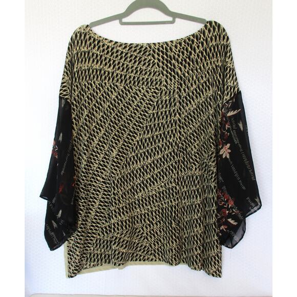 New Vtg CHICO'S Travelers Kimono Tunic Top Women's 3 XL 16 - Picture 5 of 9